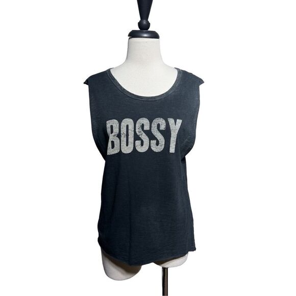 Tyler Jacobs Feel the Piece Sleeveless Burnout BOSSY Size Small - Picture 1 of 4